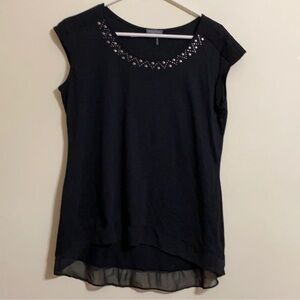 essentials black blouse by Milano